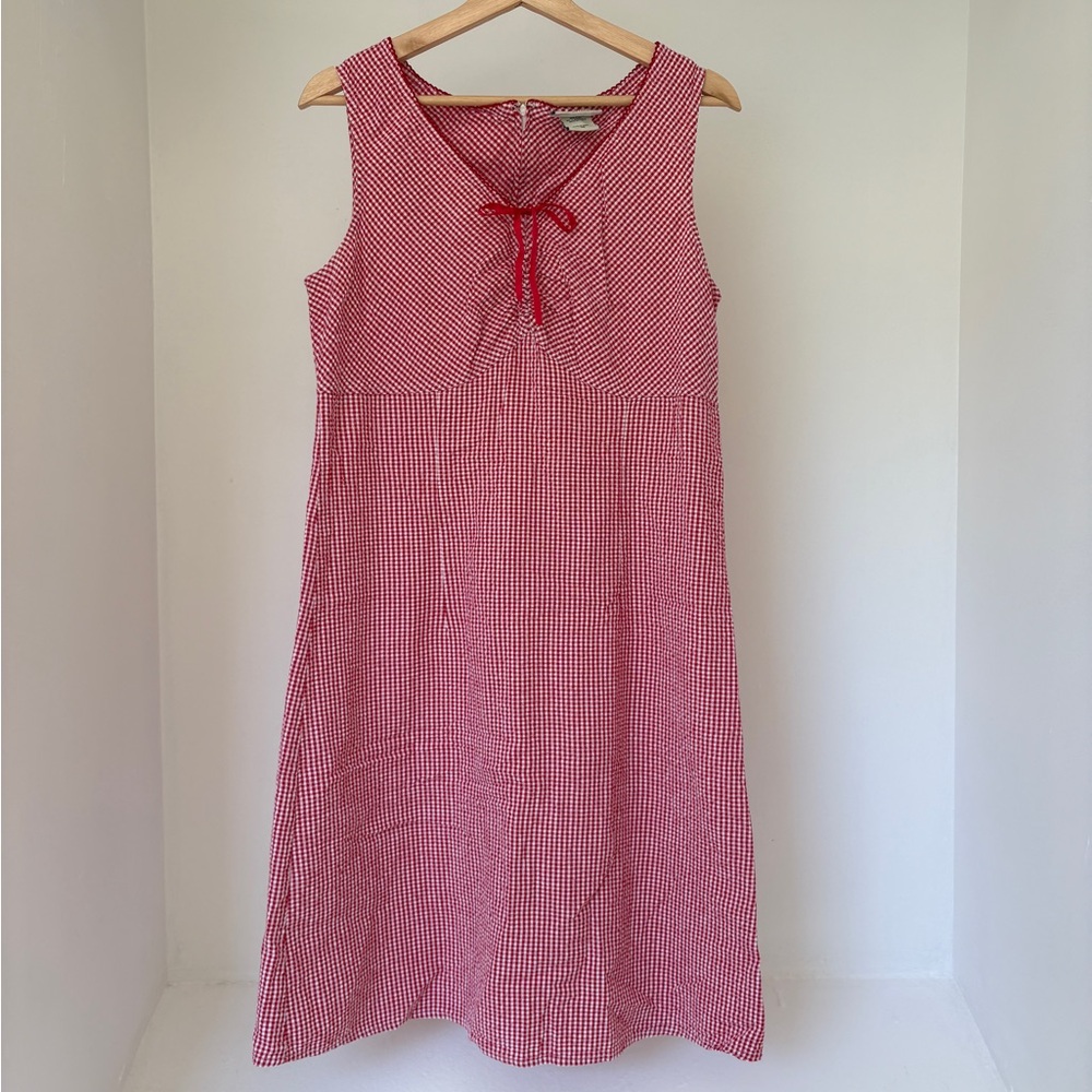 Faded Glory Red/White Checkered Dress